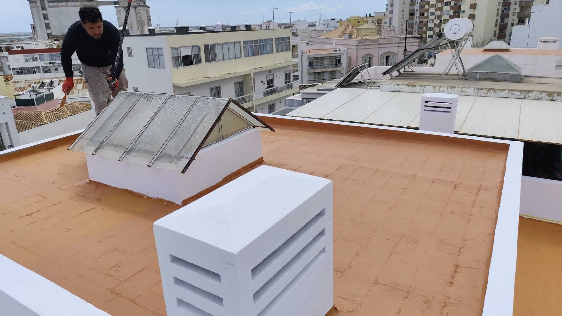 Pintura e impermeabilização de edifícios