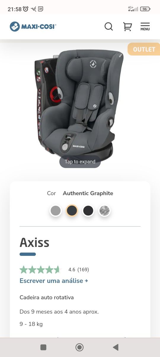 Cadeira Auto Maxi-Cosi Axiss