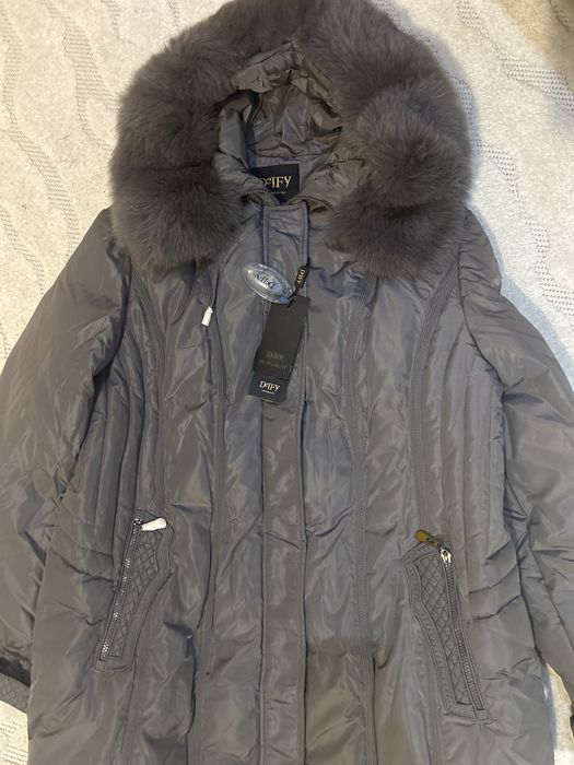 Розпродаж! Довгий пуховик фабричний Китай 4XL 54-56р