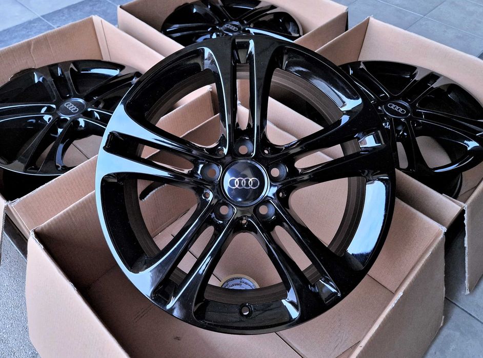 Alufelgi 17 5x112 Audi A3 A4 Q2 Q3 Seat Leon Exeo Altea Czarne ! 806#