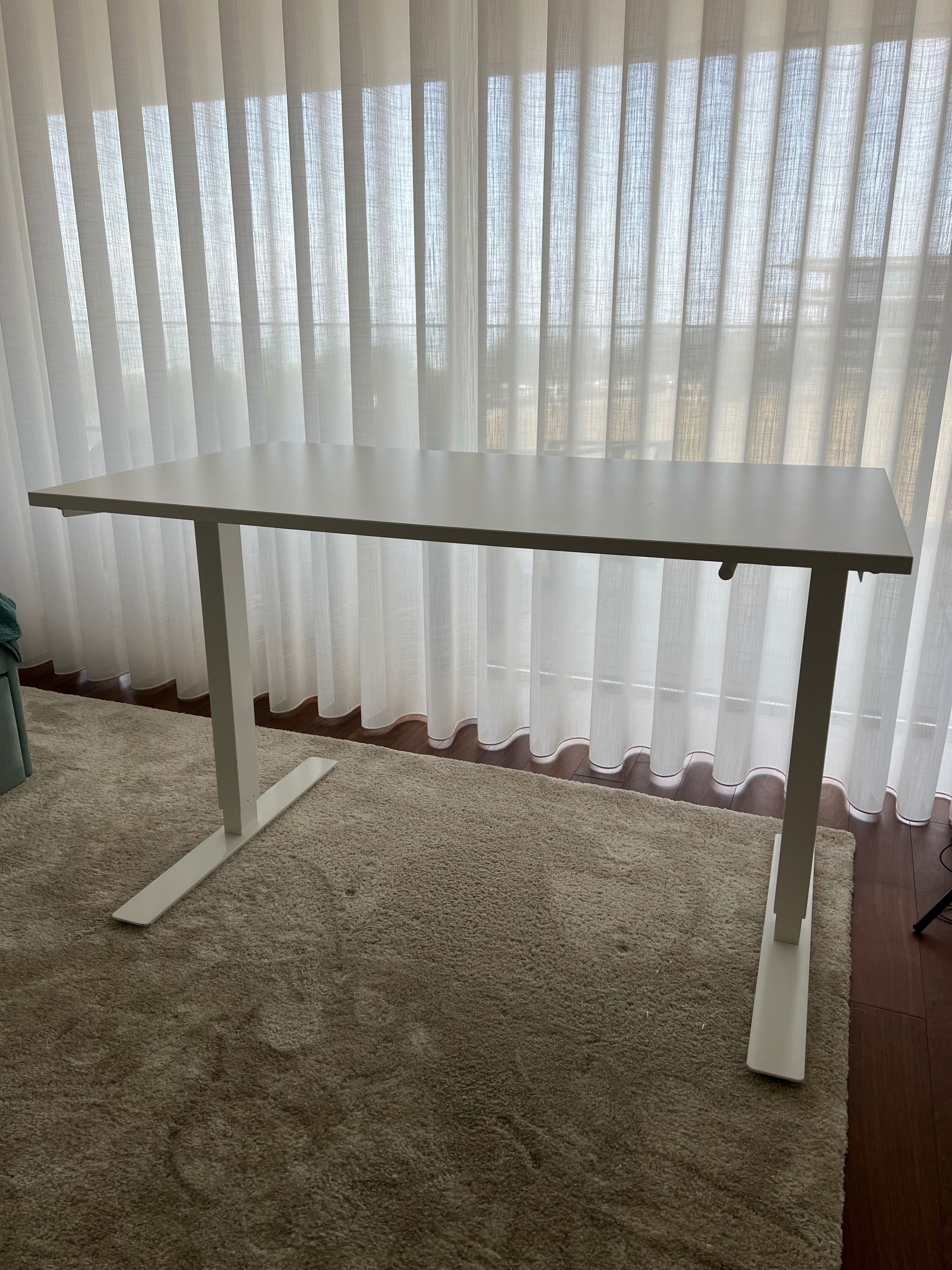 Secretária sentado/em pé IKEA Trotten branca, 120x70 cm