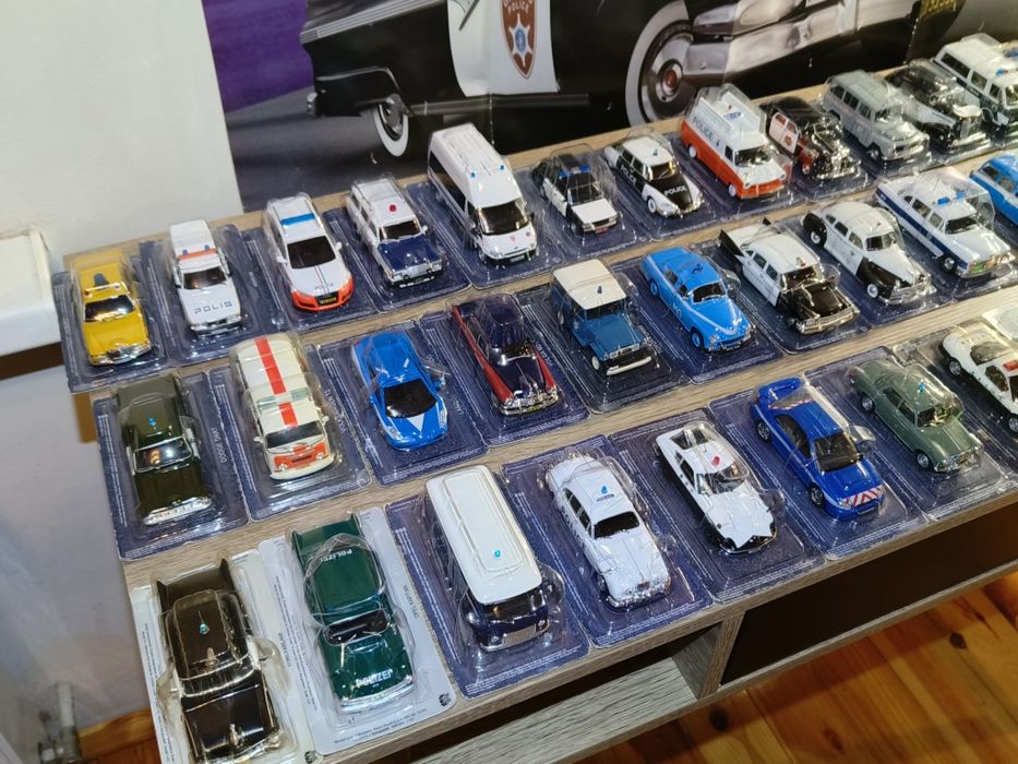 Cała Kolekcja 46 Modeli Kultowe Wozy Policyjne 1:43 DeAgostini Nowe !