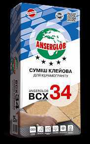 Клей для керамогранита BCX-34 Anserglob 25 кг