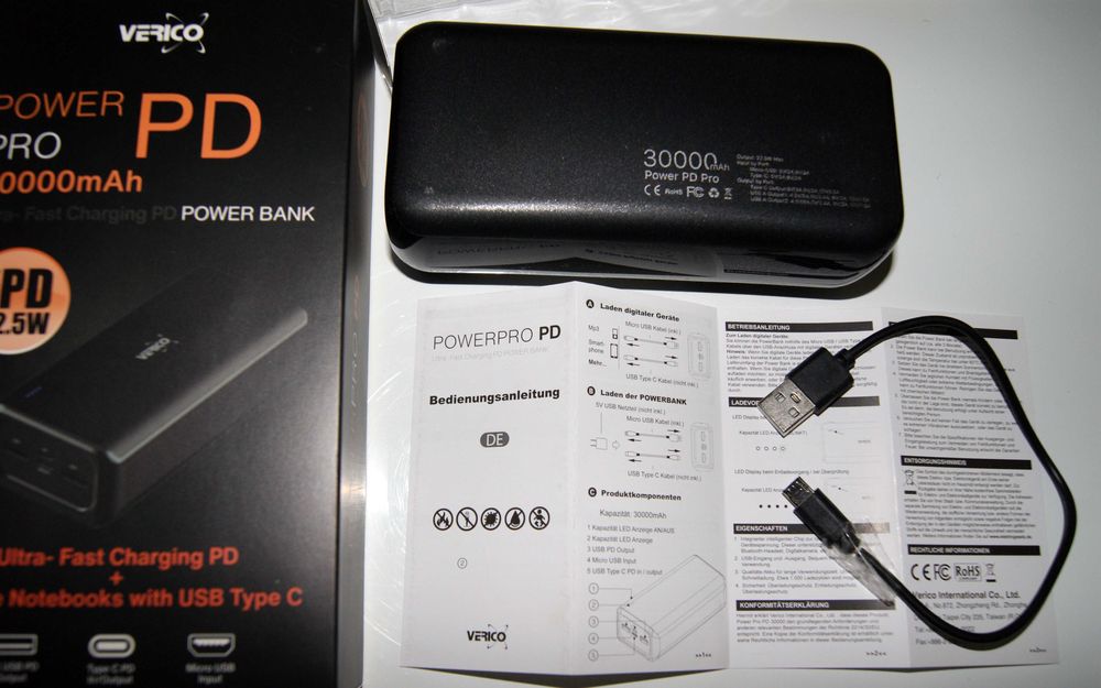 Павербанк 30000 Верико PowerBank Power PRO PD 30000 mAh Verico