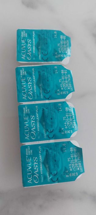 Nowe soczewki kontaktowe Acuvue +4,75