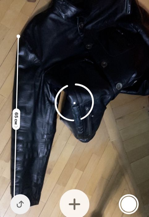 Кожаная дубленка размер М