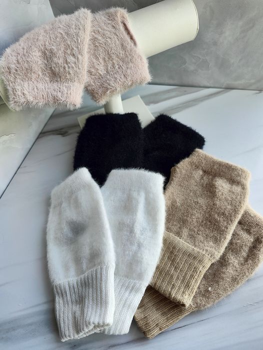 Жіночі рукавиці без пальців, мітенки