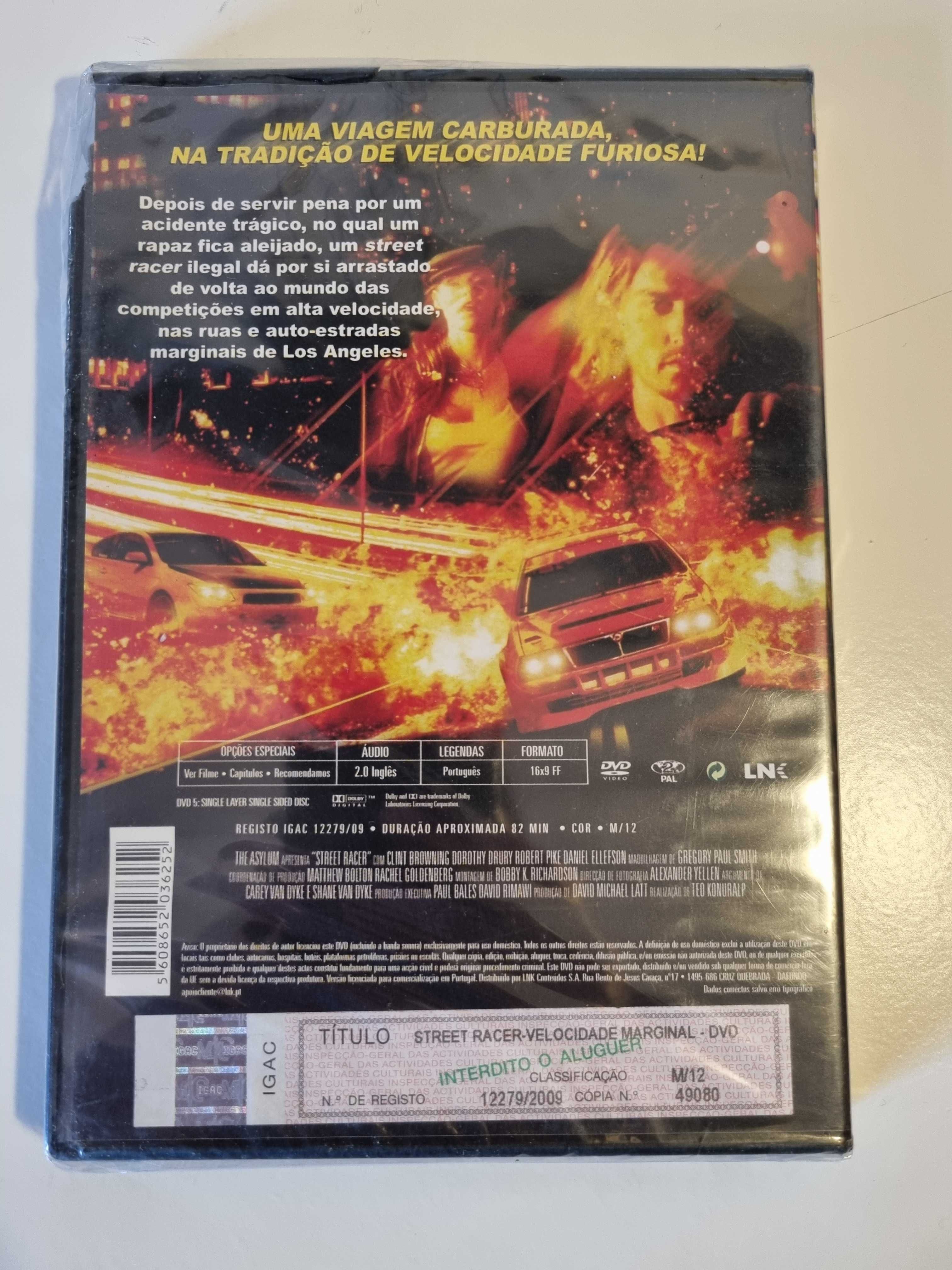 DVD do filme "Street Racer - Velocidade Marginal" NOVO Selado