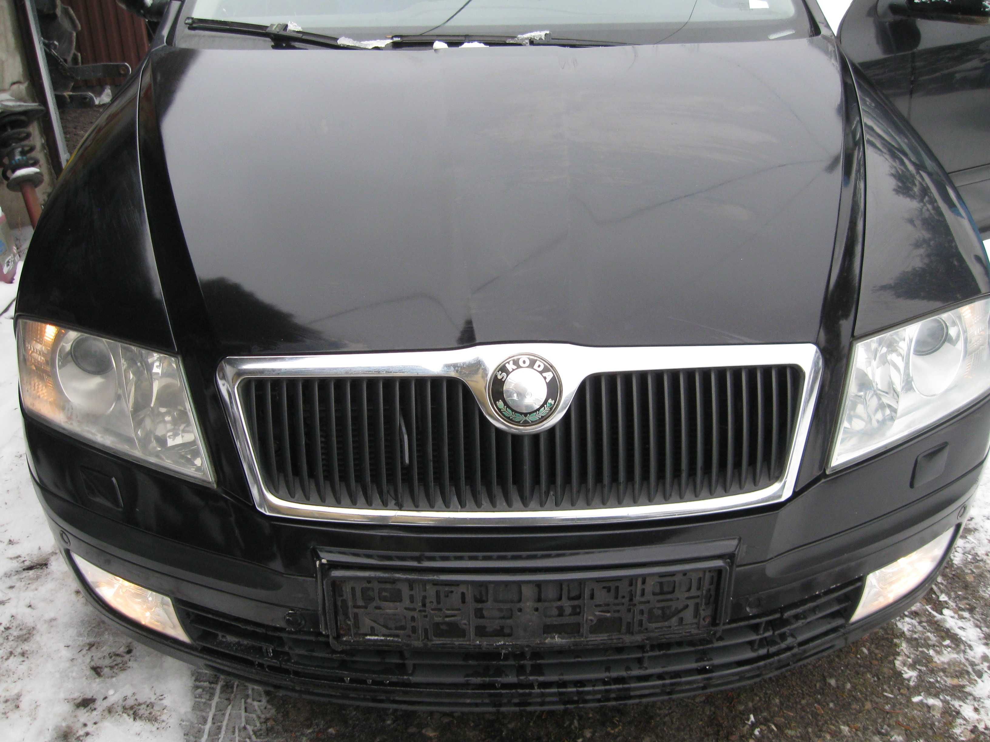 skoda octavia ii maska zderzak lampy pas przedni lampy xenon 2.0tdi