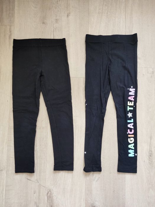 2 pary getrów, legginsów, rozmiar 128, stan b. dobry, H&M