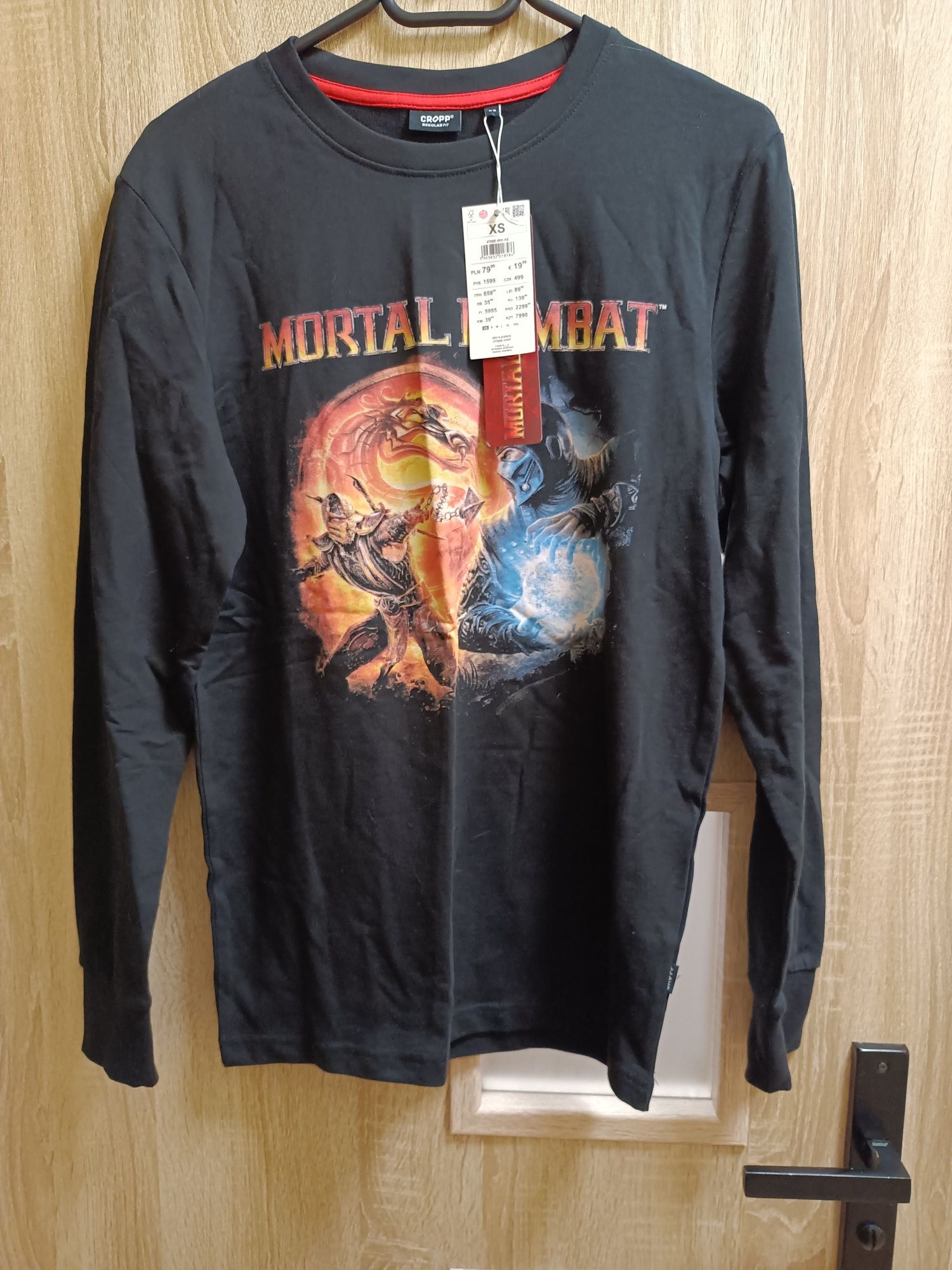 Nowy long sleeve Mortal Kombat Cropp XS