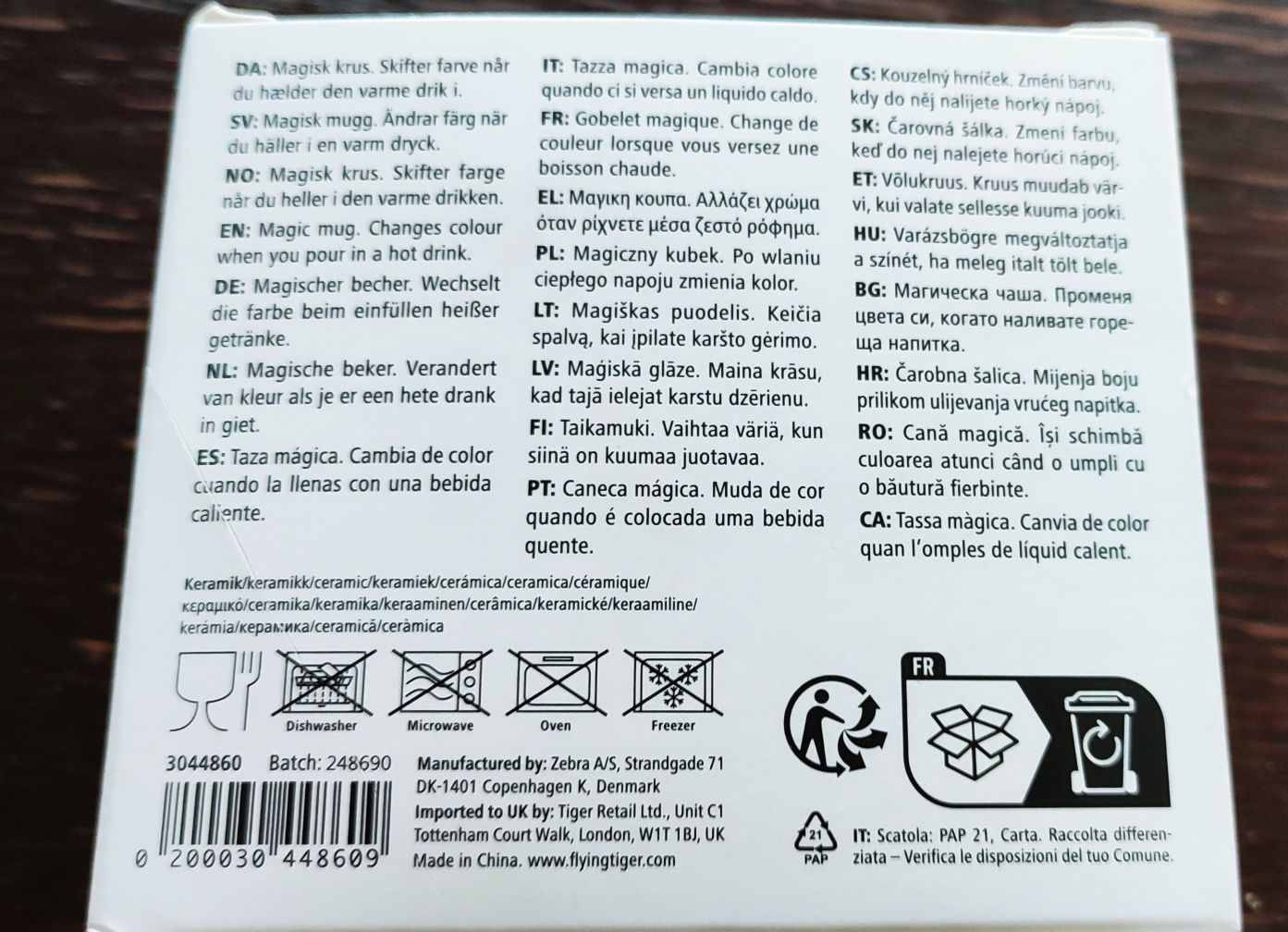 Nowy ! Kubek zmieniający kolor pod wpływem ciepła MAGISK KRUS