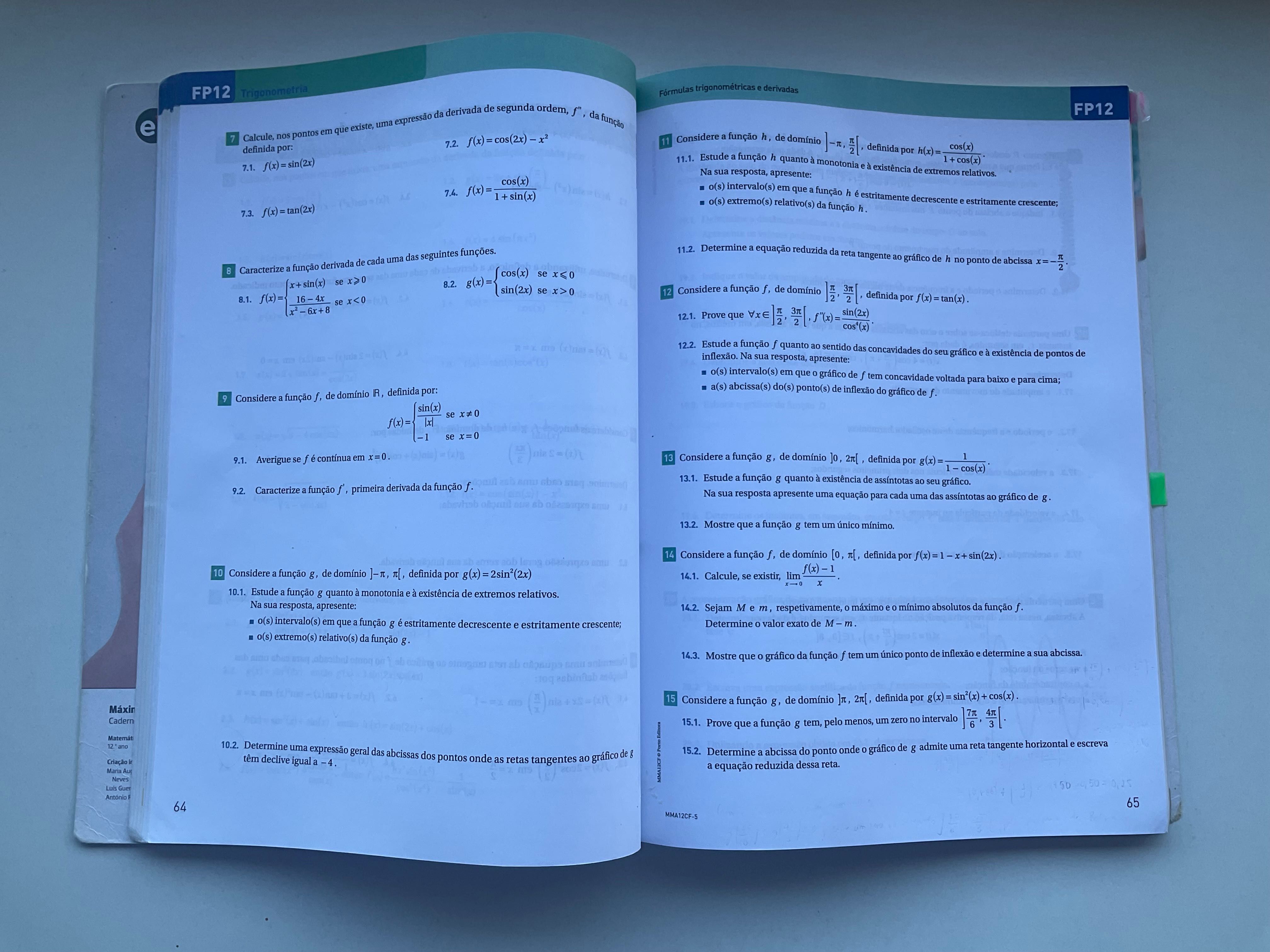 Máximo 12.º ano - Matemática A - Porto Editora