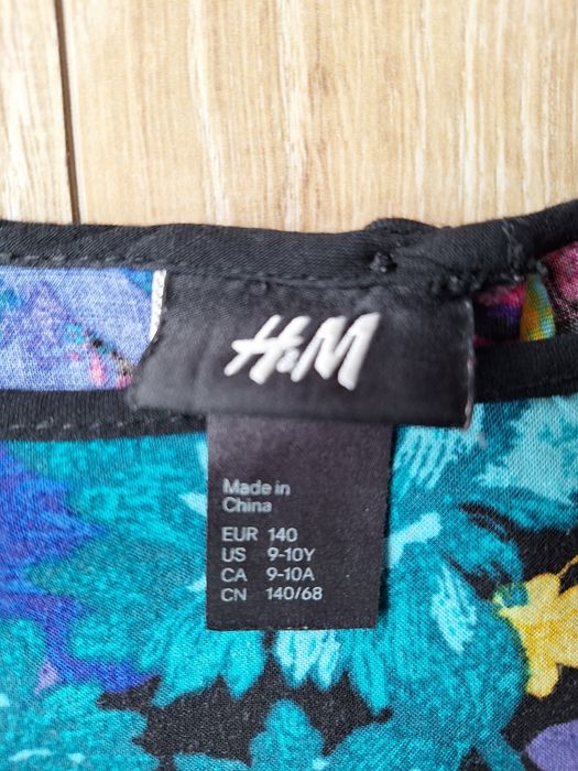 Tunika/sukienka kolorowa H&M.