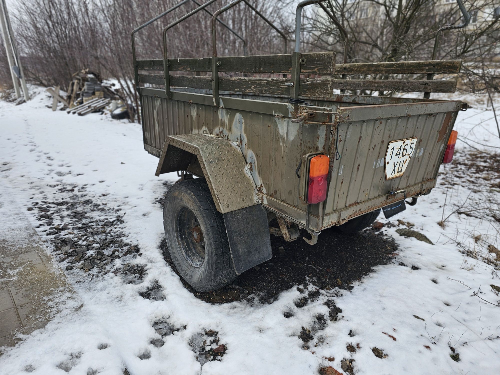 Посилений причіп ТАПЗ-755 розмір 2.2 м * 1.2 м для УАЗ та інших SUV