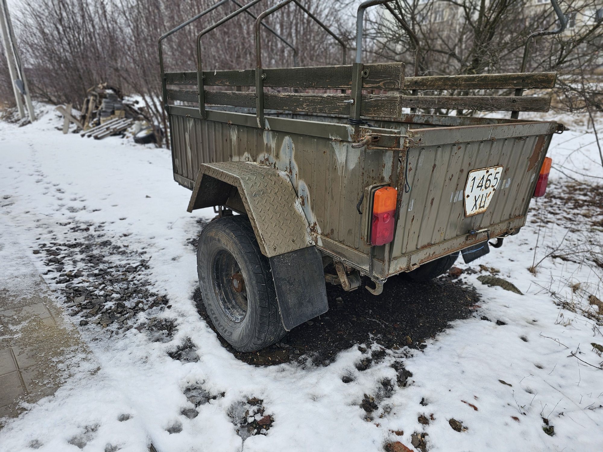 Посилений причіп ТАПЗ-755 розмір 2.2 м * 1.2 м для УАЗ та інших