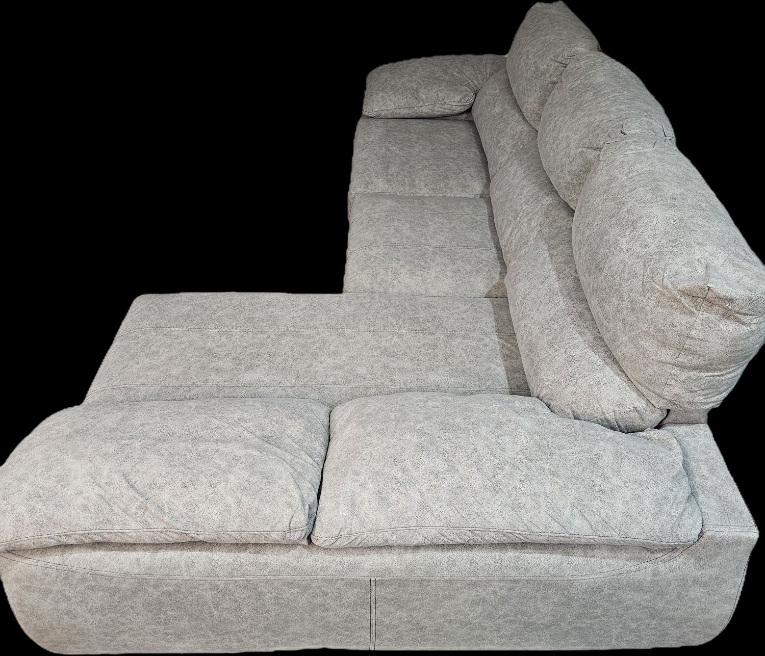 Sofá Chaise Lounge cinzento