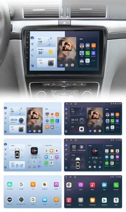 Radio Android CarPlay Skoda Superb II 2008–2015