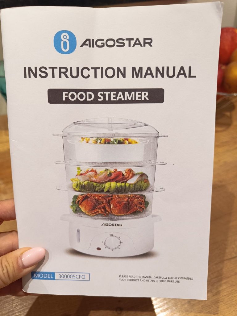Parowar Food steamer Aigostar używany bdb stan
