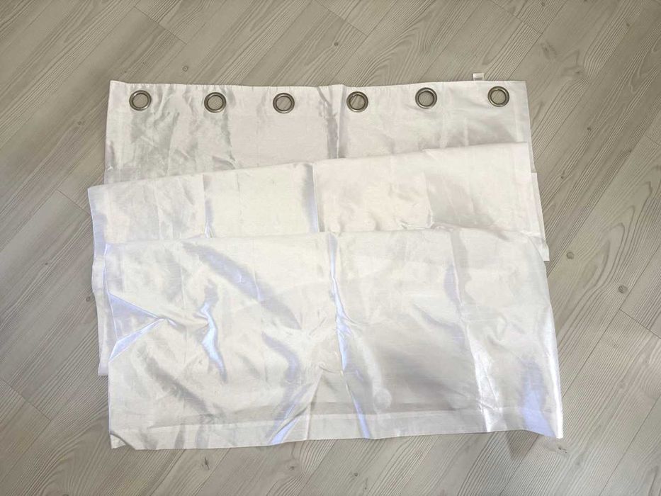 Штори білі на люверсах DUNELM, 2 шт. стан нових
