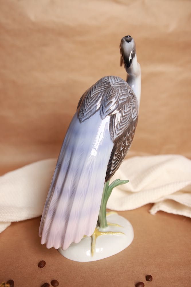 Figura ptak czapla Rosenthal porcelana