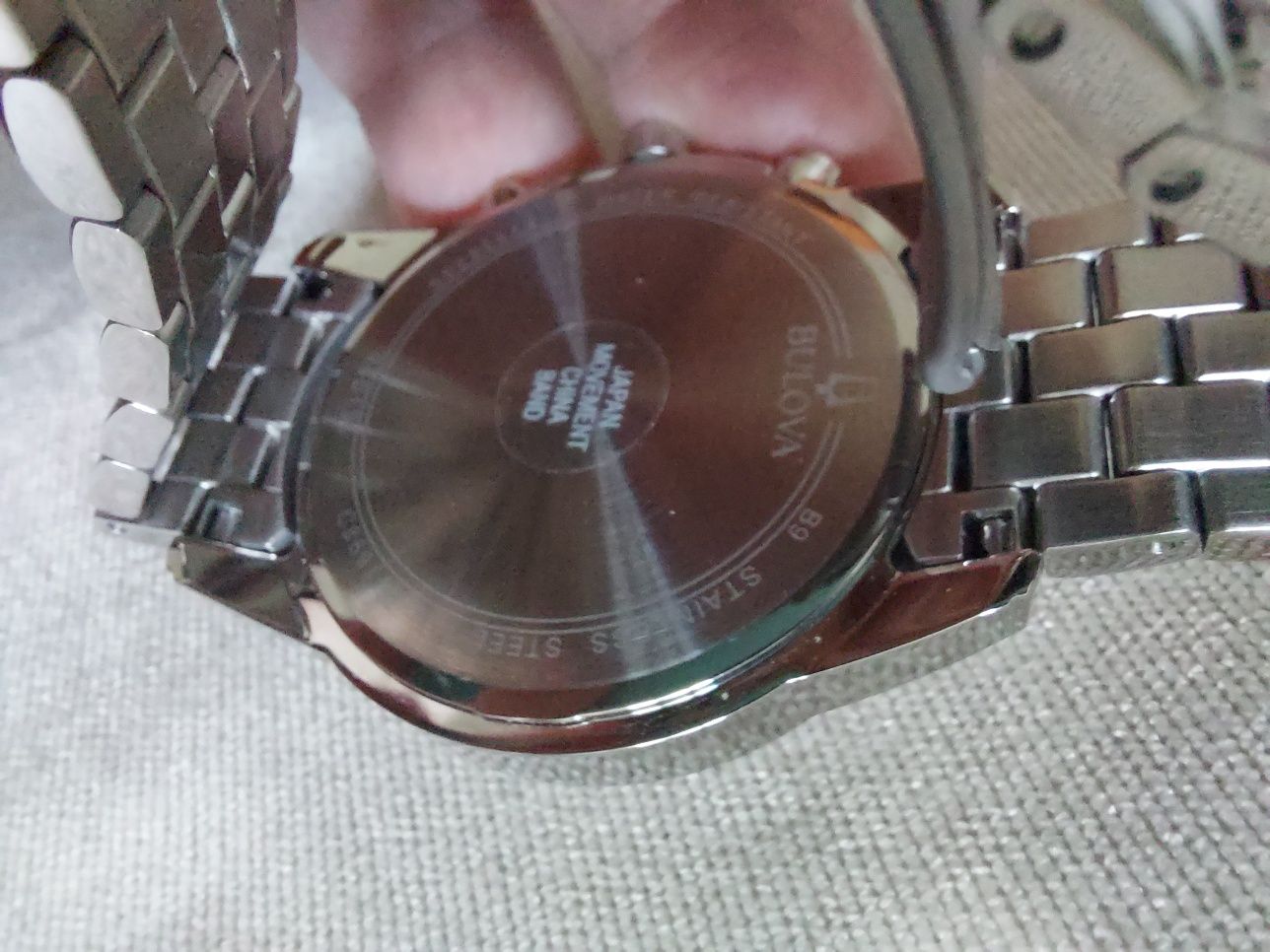 Новий чоловічий годинник хронограф BULOVA з діамантами