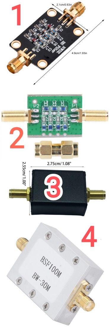 FM ФМ стоп фильтр 88-108 MHz МГц для SDR СДР рации band stop filter