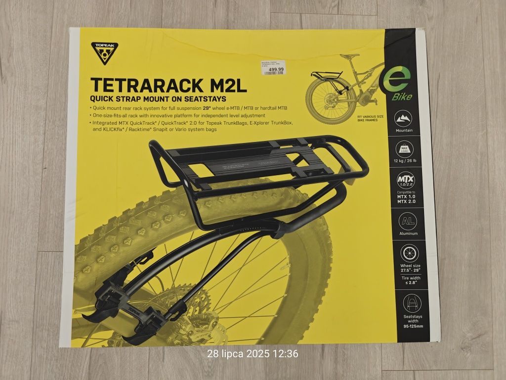 Bagażnik rowerowy tylny TOPEAK TetraRack M2L