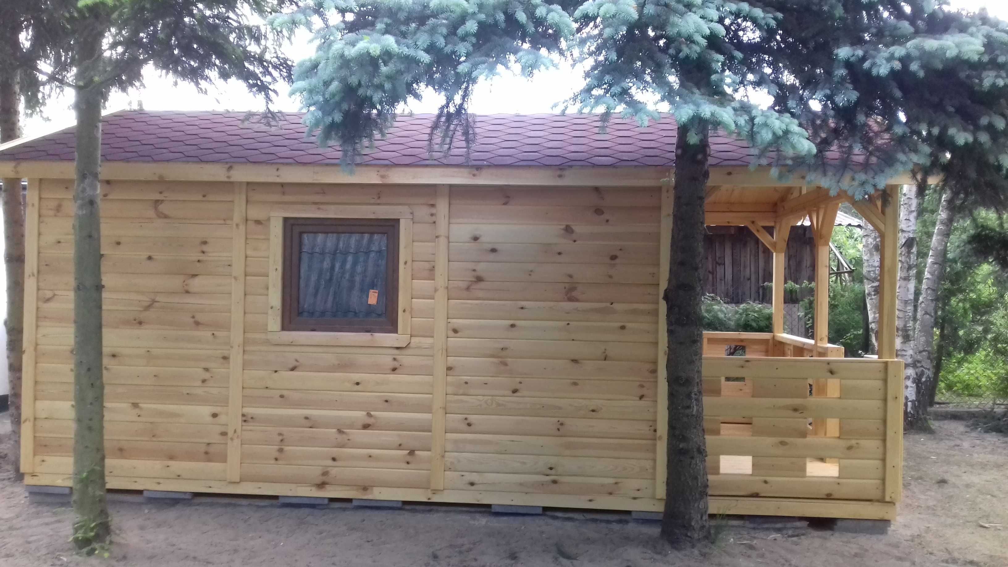 domek drewniany, domek ogrodowy, letniskowy, do 35m, parterowy,