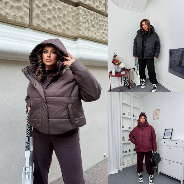 Женская куртка осень-зима 48-58 батал Жіноча куртка тепла батал