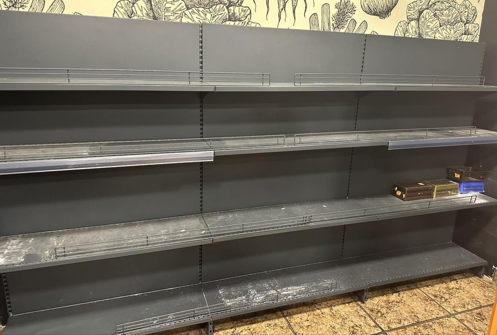 стелажі полиці продуктові