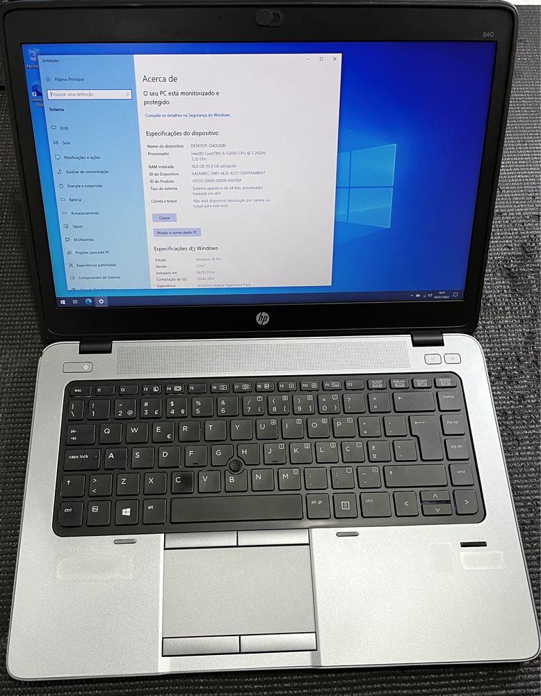 HP Elitebook 840 G2 16G 512 SSD