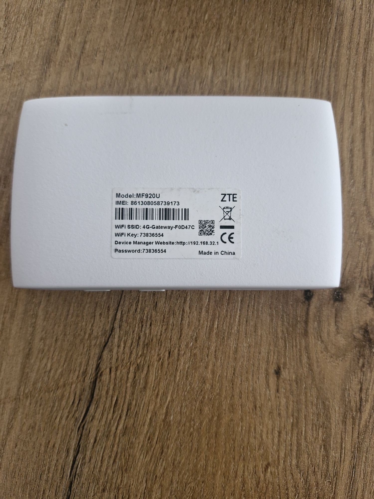 Router wifi mobilny ZTE MF920U na kartę SIM