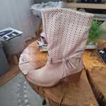 Damskie włoskie buty w stylu kowbojek 38
