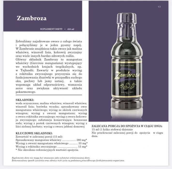 2-PAK Zambroza od Nature's Sunshine