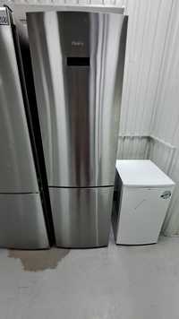 Високий холодильник Haier GFD65t під нержавійкою з сухою заморозкою