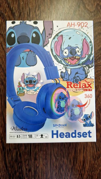 HeadPhones wireless Stitch Azuis