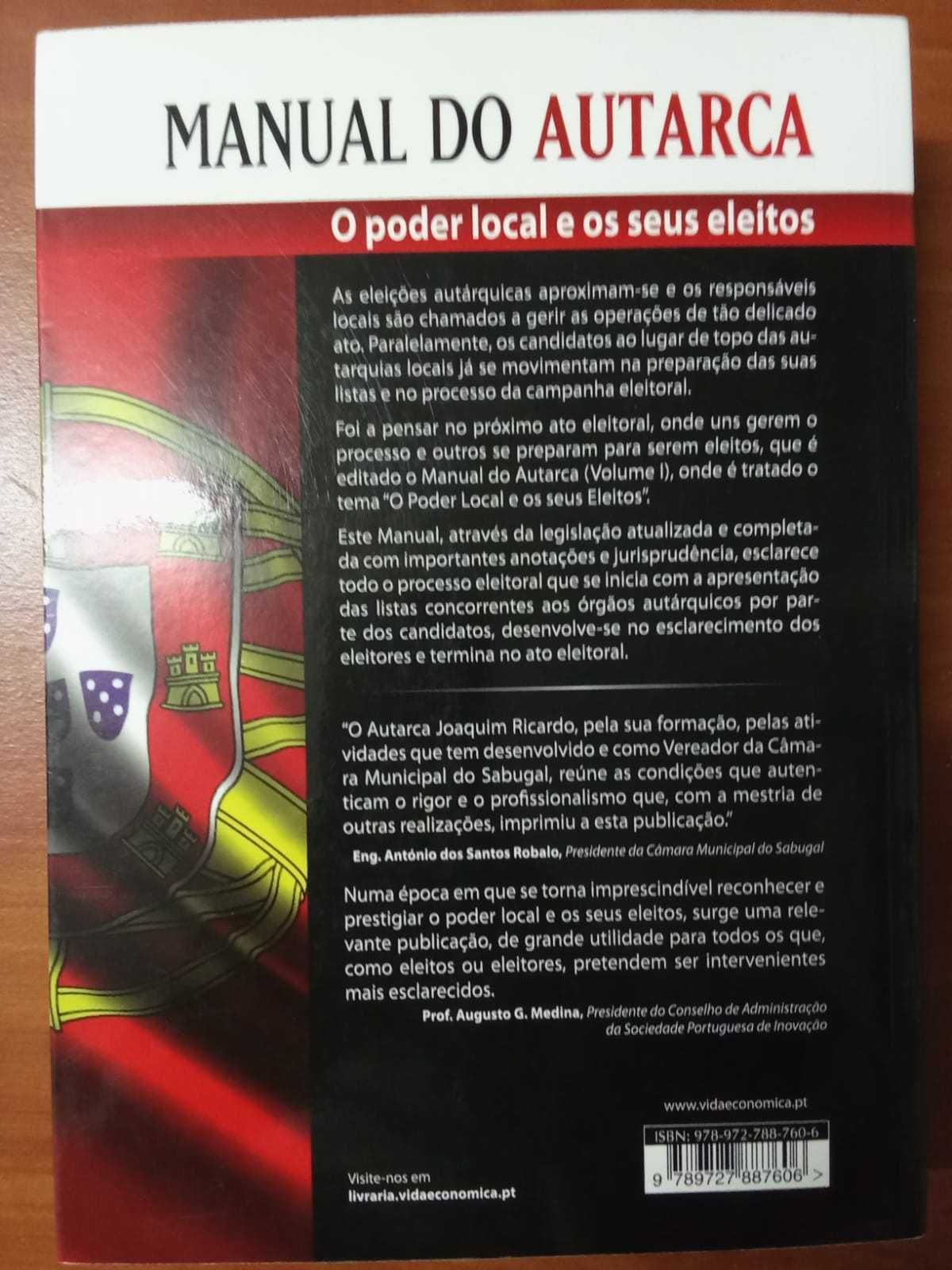 Livro Manual do Autarca - Volume 1 - O poder local e os seus eleitos