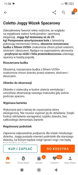 Spacerówka coletto joggi