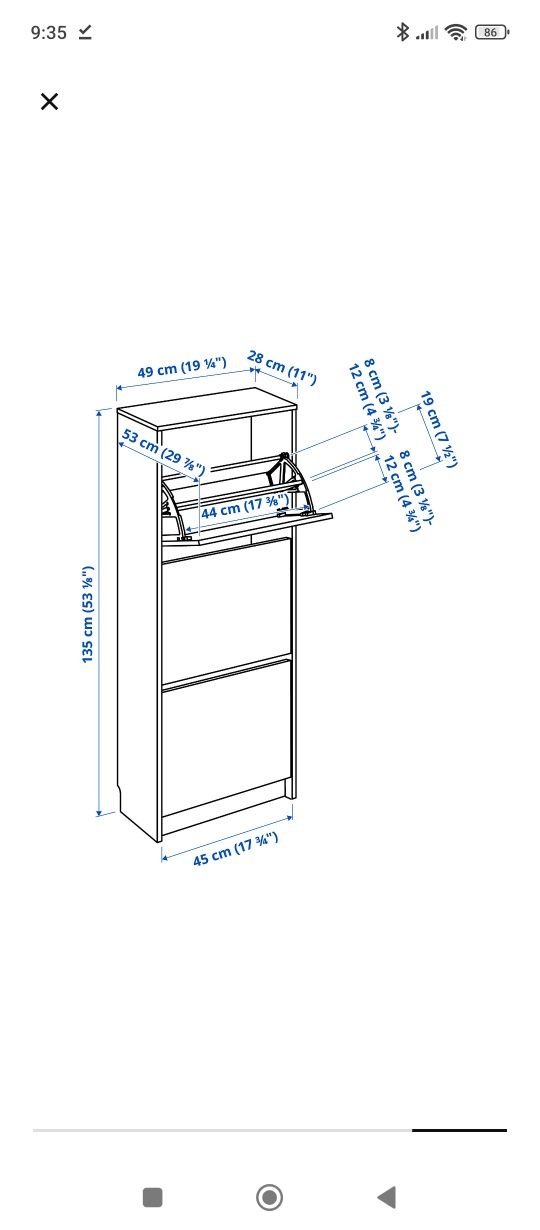 Sapateira BISSA IKEA