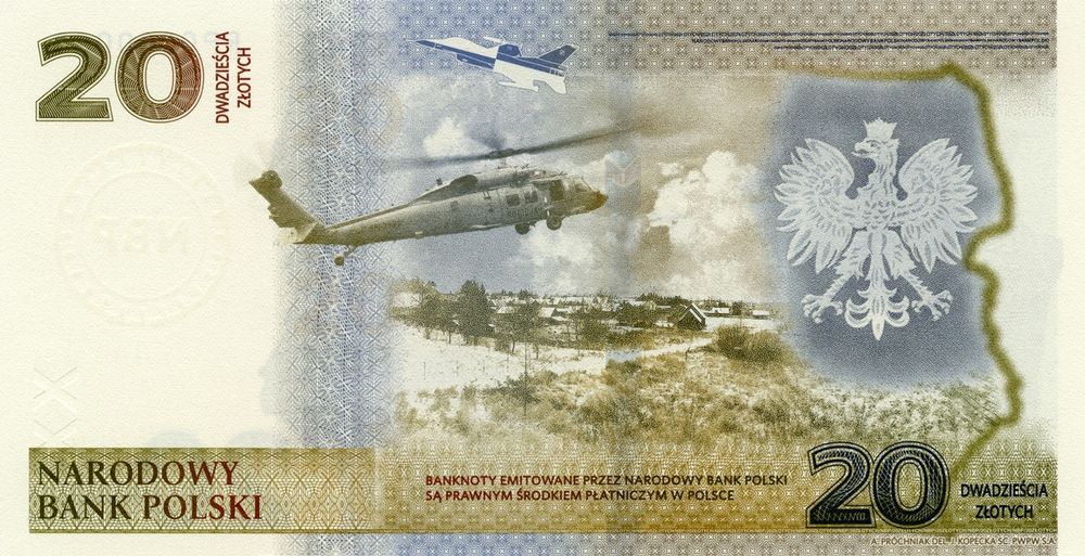 Zestaw banknotów. Bitwa Warszawska + Lech Kaczyński + ochrona granicy