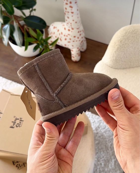 Зимові замшеві шкіряні угги уггі угі уги унісекс чоботи