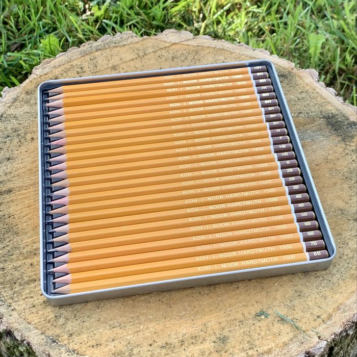 Олівці Графітні Koh-I-Noor 1500, 8в-10н 24 шт