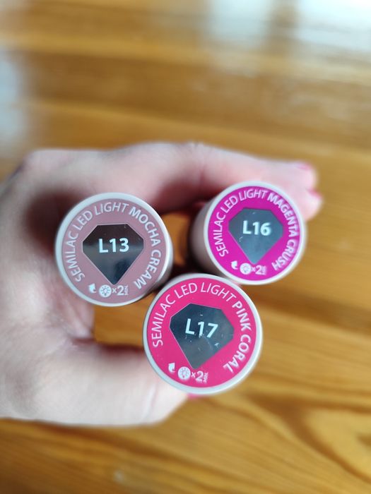 Semilac led light lakier 3x