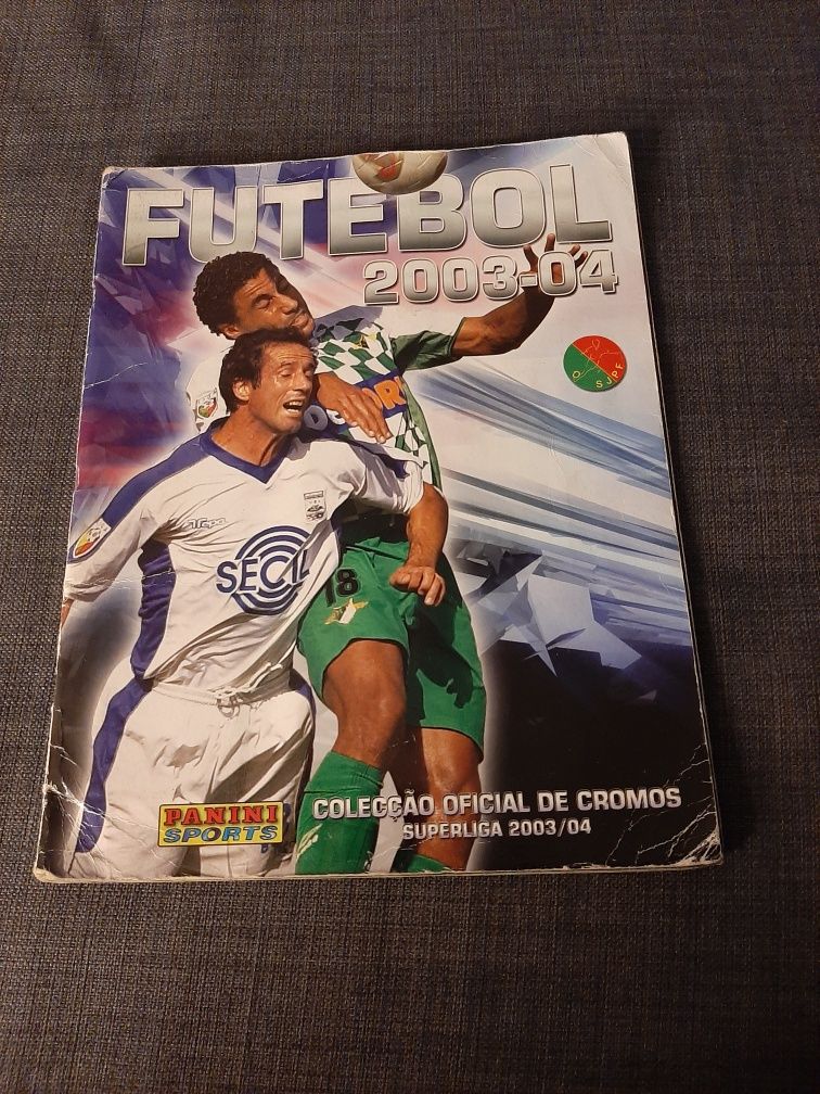 Caderneta de futebol 2003-04 completa
