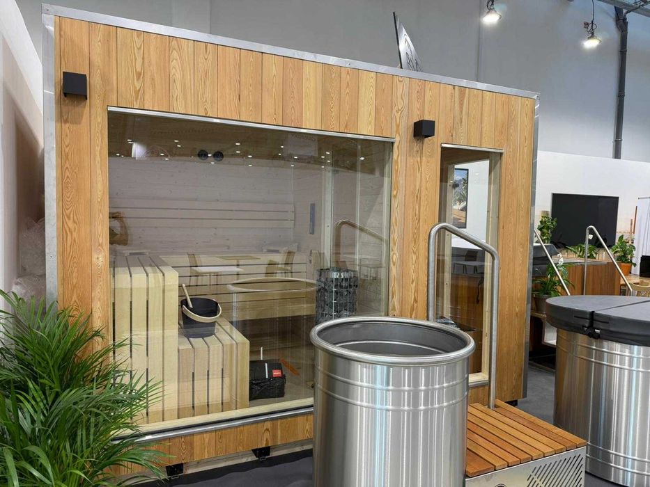 Sauna z przedsionkiem 6-osobowa, piec 9kW, sterowanie WIFI, PREMIUM