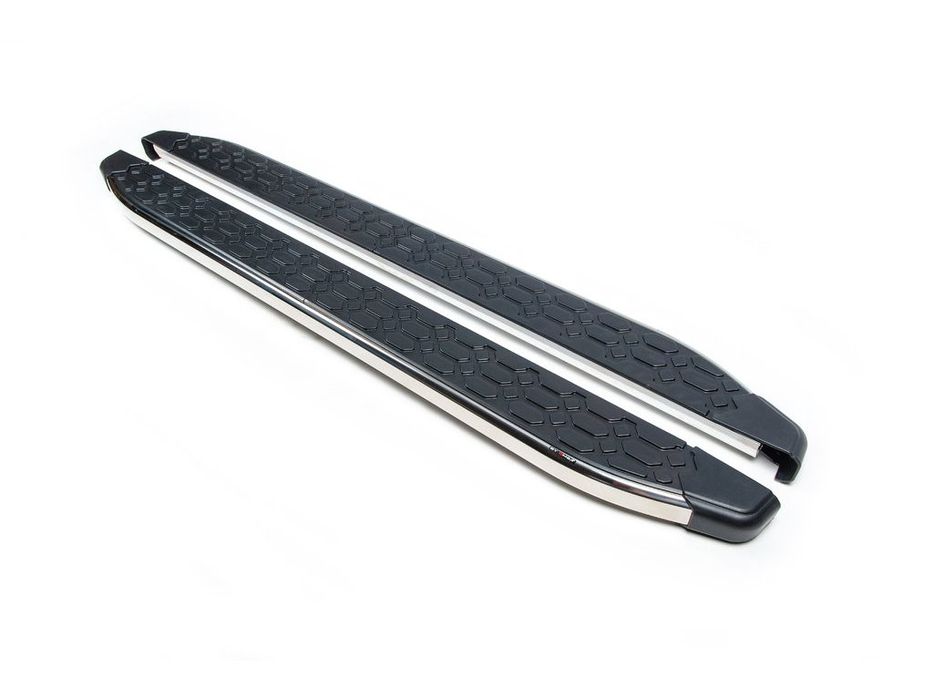 Volkswagen Touareg 2002-2010 р. Бокові пороги BlackLine 2 шт алюміній