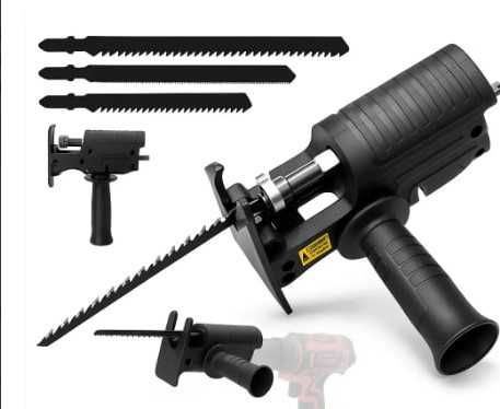 Электролобзик сабельная пила лобзик работает от дрели или шуруповерта