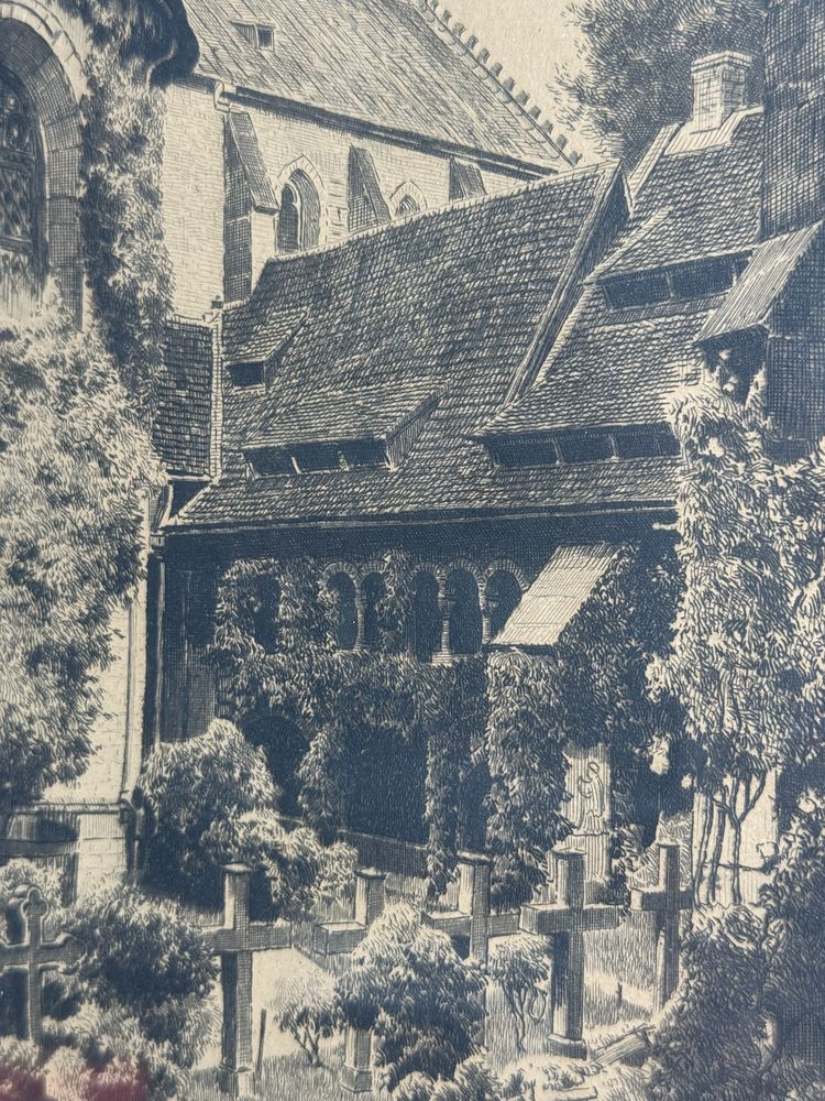 Akwaforta grafika Albrecht Bruck