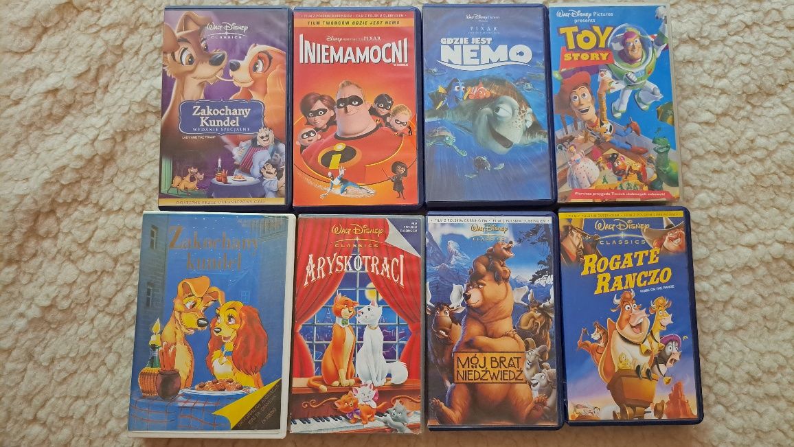 Bajki VHS Walta Disneya  10zł sztuka